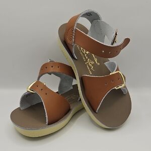 Salt Water Sandals by Hoy - Tan Leather Kids Sandals